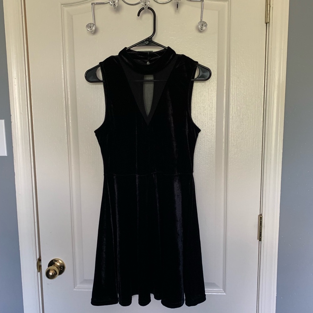 Black skater dress